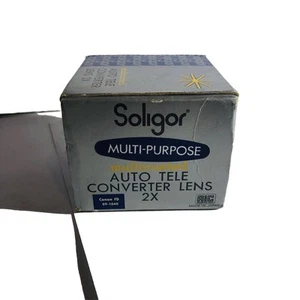 SOLIGOR Multicolor 2x Auto Tele Converter Lens Canon FD 09-1040 - Picture 1 of 4