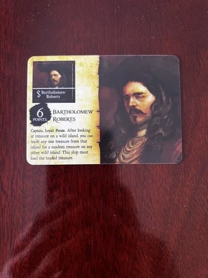 BARTHOLOMEW ROBERTS Limited Edition Fire & Steel Pirates Wizkids CSG Pocketmodel - Image 1 of 2