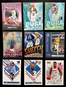9 Card Lot Panini Hoops Luka Doncic Ja Morant Chet Holmgren Tyrese Haliburton - Picture 1 of 11