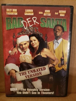 Bad Santa (DVD, 2004, Badder Santa: The Unrated Version) disc only & art #5159 - Image 1 of 2