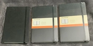 Moleskine Classic Collection Hard Cover Ruled Notebooks (3) 5”x8.25” - Picture 1 of 2
