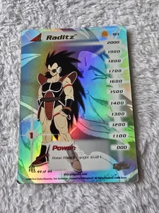 DBZ Dragon Ball Z FOIL Raditz 183 Hi-tech CCG Unlimited Saiyan Saga HP Score - Picture 1 of 6