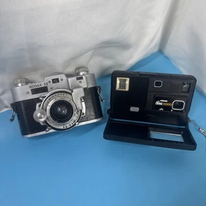 Kodak 35mm Camera U.S. Made 1940s 50mm f/3.5  & Kodak Disc 6000 Untested - Picture 1 of 18