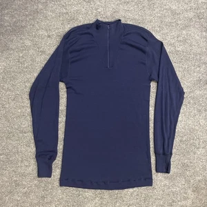 Filson Wool Zip Neck Shirt Mens Large Navy Long Sleeve Thermo Base Layer 1305 - Bild 1 von 9