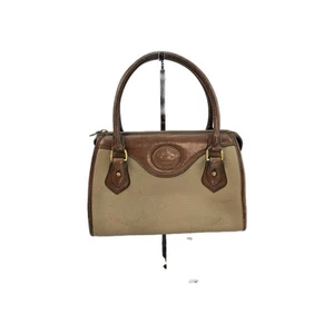 Vintage 80s Dooney & Bourke All Weather Leather Boston Satchel Bag Made in US - Picture 1 of 22