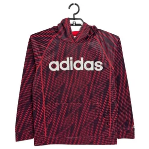 Adidas Kinder Hoodie Pullover Sweatshirt rot schwarz Gr. XL (18-20) - Bild 1 von 7
