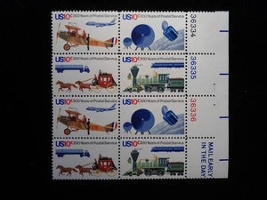 1975 US Stamps 10c Postal Service Bicentennial Issue Block of 8 MNHOG XF - Picture 1 of 2