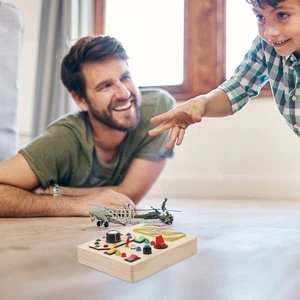 Placa de circuito juguetes Montessori ocupados para niños pequeños aprendizaje preescolar - Imagen 1 de 12