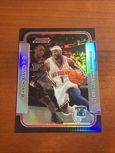 2003-04 Bowman Rookies & Stars Chrome Refractor /300 Baron Davis #107 - Picture 1 of 2