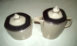 Franciscan China Midnight Mist Milchkännchen und Zucker - Bild 1 von 3