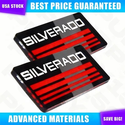 2PC Cab Roof Side Pillar Plate Emblem Badge for Silverado Tahoe Suburban Sticker Foto 1 de 4