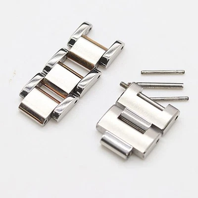 Gucci Genuine 3 + 2 Link 2pc Set 115.5 Ladies Watch Parts Silver Brown 11/13mm - Image 1 of 3