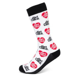 Coca-Cola Diet Coke White Unisex Adult One Size Dress Socks - Picture 1 of 5