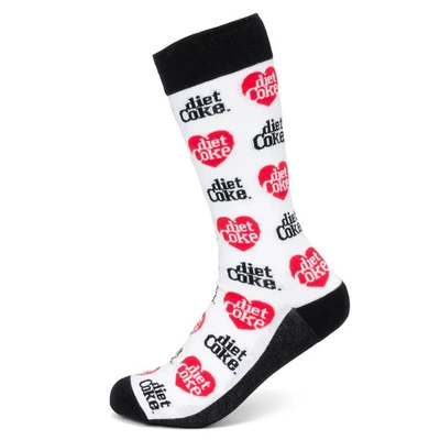 Calcetines de vestir Coca-Cola Diet Coke blancos unisex adultos talla única Foto 1 de 4