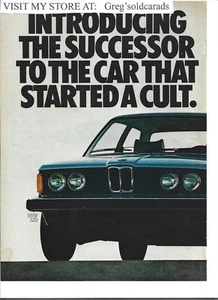 1977 BMW 320i 2 page vintage print ad: "Introducing the successor to the car... - Picture 1 of 2