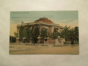 Enid Oklahoma Postcard Carnegie Library OK - Picture 1 of 2