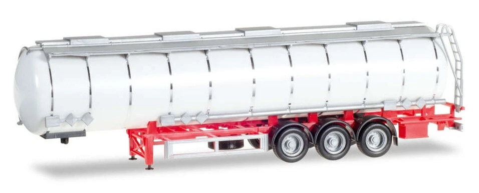 Herpa 075619-002 - Remorque citerne Jumbo 3a avec chassis rouge - HO (1:87) - Photo 1/1