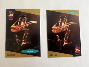 JIMMY PAGE Trading card - 2 Variants PROSET Super Stars Music Cards 1990s Rare - Picture 1 of 6