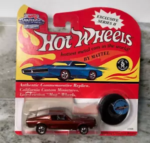 Mustang Hot Wheels Exclusive Serie II Rosso Scuro Personalizzata Vintage 1993 NOS - Foto 1 di 4