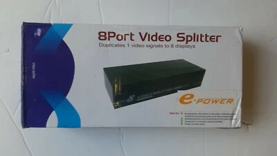 New 8 Port Video Splitter Booster 150 MHz  - Image 1 of 4