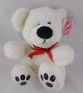 The Petting Zoo White Polar Bear Plush Sits 7.5 Inch Stuffed Animal toy - Picture 1 of 7