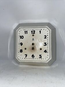 Vintage 10 Inch Square Ceramic Wall Clock GB