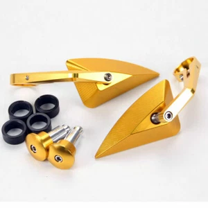 Motors Anodize 7/8" 22 Handle bar End Rearview Mirrors For Handa Suzuki Yamaha  - Picture 1 of 6