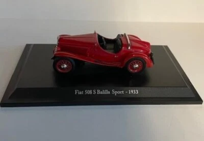 NL* MODELLINO FIAT 508 S BALILLA SPORT 1933 Scala 1:43 colore rosso come da foto - Immagine 1 di 2