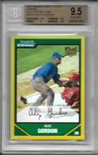 2007 Bowman Chrome ALEX GORDON Gold Refractor RC 6/50 Royals WS Champs! BGS 9.5