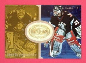 1998-99 SPx Dominik Hasek 2913/3475 Finite Radiance #103 Buffalo Sabres