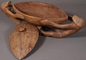 Afrikanische Schnitzerei Zeremonielle Rituale Traditionskunst / Fund 20 #V5 - Bild 1 von 7
