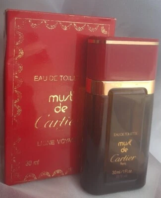 ~Must de Cartier Eau de Toilette Ligne Voyage 1 fl.oz/30ml- Made in France~ - Image 1 of 4