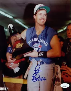Pat Borders Toronto Blue Jays Signed 8x10 Glossy Photo JSA Authenticated - Picture 1 of 2