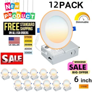 12W 6-inch ENERGY STAR Dimmable LED Recessed Lighting Fixture Retrofit Downlight - Picture 1 of 33