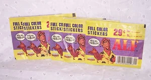 ALF STICKER PACKS=SET OF FIVE= 6 STICKERS EA..=30 STICKERS FULL COLOR -VINTAGE - Picture 1 of 4