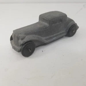 Vintage Slush Mold 4" Silver Coupe Barclay Diecast - Picture 1 of 7