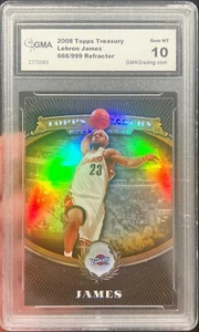 2008-09 Topps Treasury Lebron James Bronze Refractor /999 GMA 10 Gem Mint - Picture 1 of 1