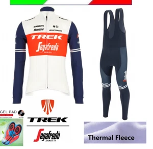 COMPLETO TREKSEGAFREDO INVERNO FELPATO MAGLIA SALOPETTE BICI CICLISMO CORSA L - Picture 1 of 9