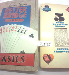210 2 bridge books:   Better Bridge-Basics & 5 Weeks to Winning Bridge  231137