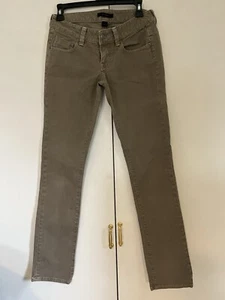 French Connection Womens Khaki Jeans Pants Size 0 Gray Trousers Pockets Zipper - Picture 1 of 7