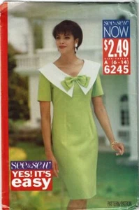 Butterick See and Sew Sewing Pattern 6245 Dress Misses Size 6-14 - Picture 1 of 2