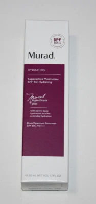 Murad Superactive Moisturizer SPF 50 Hydrating 1.7 oz Exp 12/26 NEW - Image 1 of 4