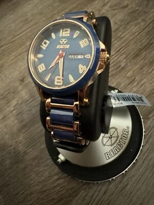 Reactor Oxide Womans Watch Rose Gold & Black 200m Water Resistant, Needs Battery - Picture 1 of 10
