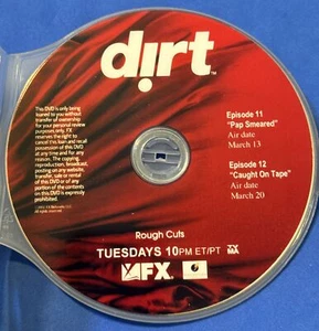 DIRT ROUGH CUTS PROMO DVD SCREENER COURTNEY COX VERY RARE PRE-AIR VERSIONS DRAMA - Picture 1 of 2