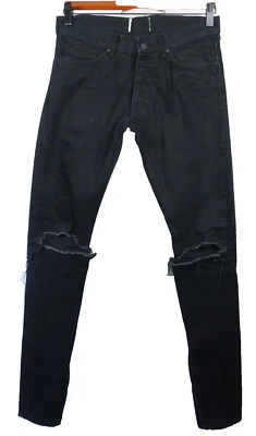 Pantalones de mezclilla con ribete Fear of God ajustados desgastados de fábrica para hombre talla 30 x 34 Foto 1 de 4
