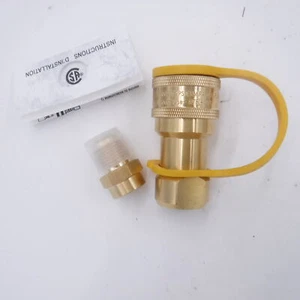 Natural & Propane Gas Quick Coupling 1/2" Female ANSI Z21.41-2014 CSA 6.9-2014 - Picture 1 of 3