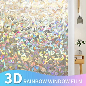 200cm Privacy Glass Frosted Film 3D Static Decorative Vinyl Privacy Window Film - Picture 1 of 12