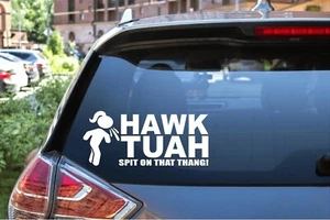 HAWK TUAH spit on that thang! 2024 funny decal car sticker - Picture 1 of 4