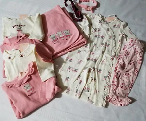 Gymboree Kitty Ballerina 0-3 Month Bodysuits Headbands Blanket Outfit NWT - Picture 1 of 12
