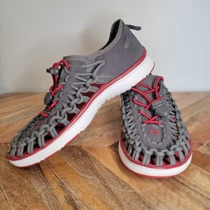 Keen Uneek O2 Sport Sandals Magnet Tango Red Gray Boy Girl 2 youth 1015485 Shoes - Picture 1 of 9